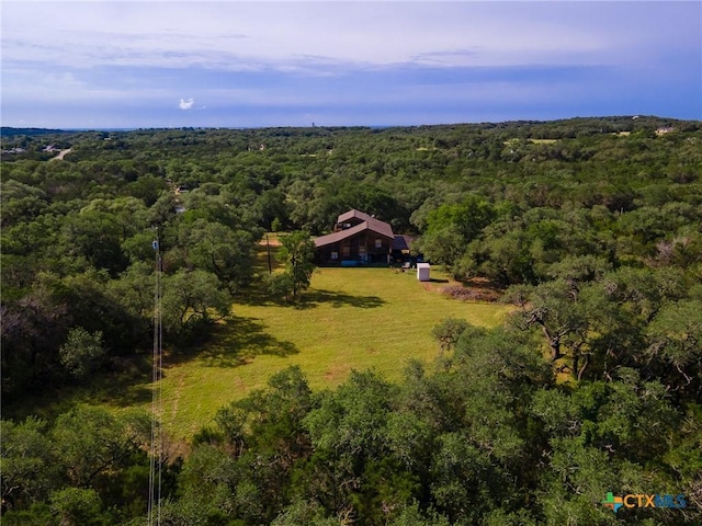1398 Lazy Frst, New Braunfels, TX 78132 - view of subject property with a heavily wooded area