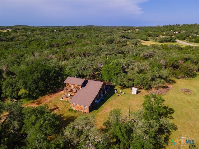 1398 Lazy Frst, New Braunfels, TX 78132 - view of subject property with a heavily wooded area