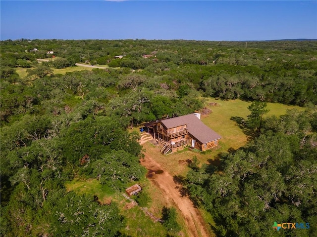 1398 Lazy Frst, New Braunfels, TX 78132 - aerial overview of property's location featuring a heavily wooded area