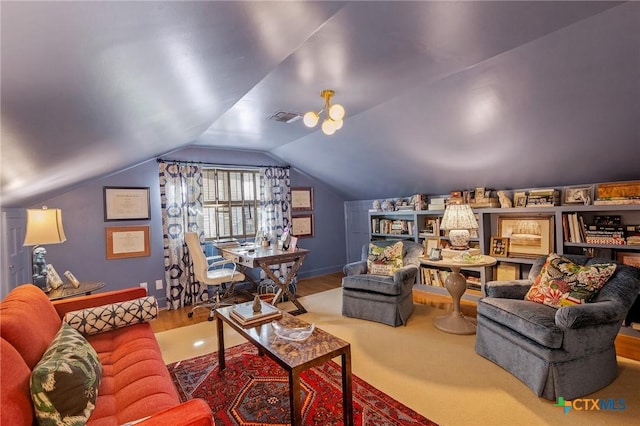6115 Country Club Dr, Victoria, TX 77904 - living area with lofted ceiling and wood finished floors