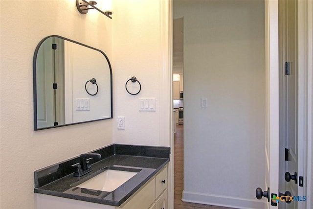 bathroom with vanity