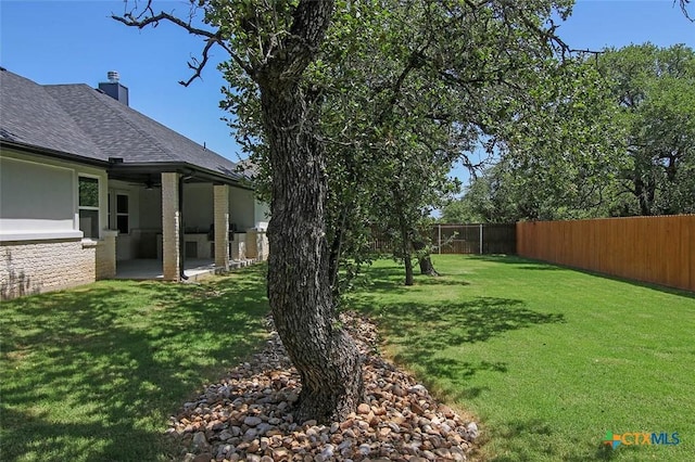 view of yard featuring a patio area