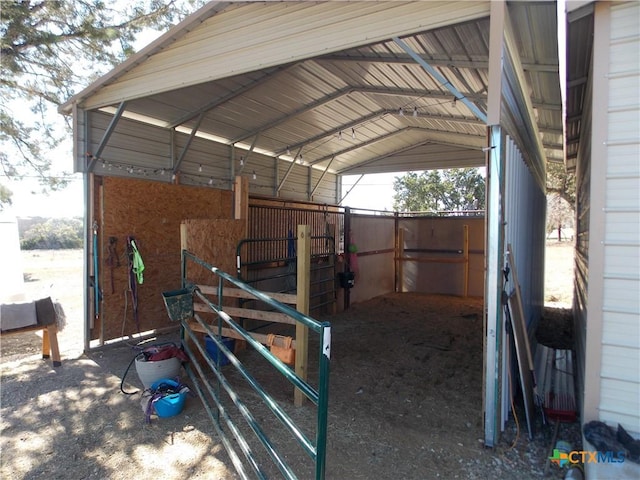 view of stable