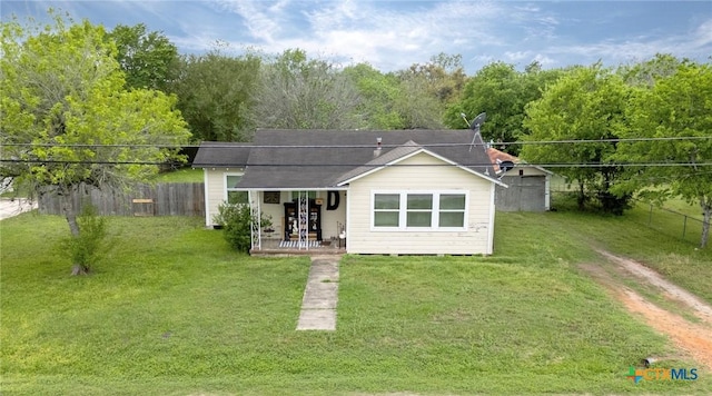 704 Maple St, Yoakum, TX 77995 - back of house with covered porch