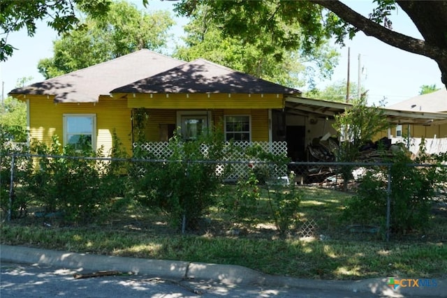 view of bungalow-style house