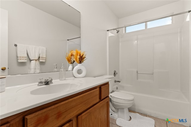 3908 Fieldcrest Dr, Killeen, TX 76549 - bathroom with vanity, bathtub / shower combination, and tile patterned flooring
