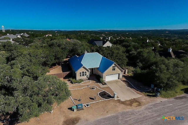 10 Long Bow Ln, Wimberley, TX 78676 - view from above of property featuring a forest