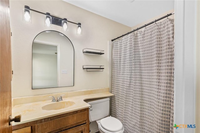 515 Camelot Dr, Victoria, TX 77901 - bathroom featuring vanity and a shower with curtain