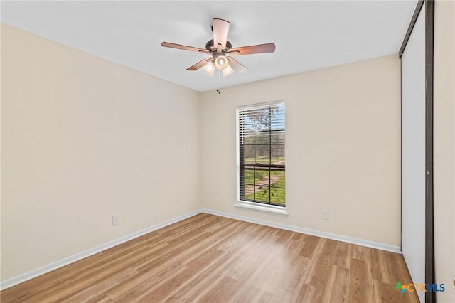 515 Camelot Dr, Victoria, TX 77901 - empty room with light wood-style flooring and ceiling fan