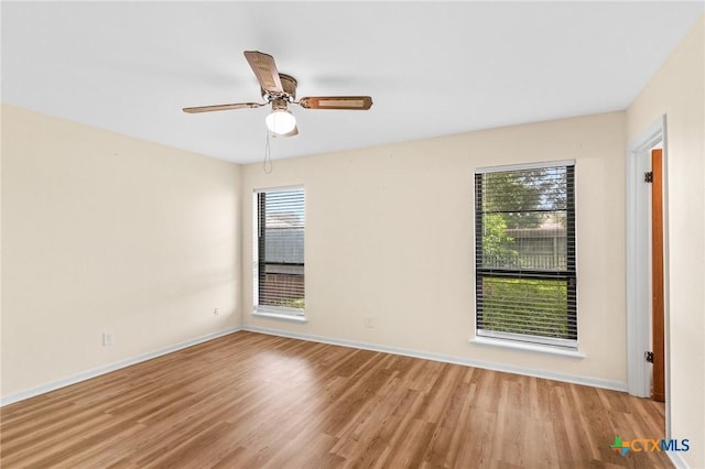515 Camelot Dr, Victoria, TX 77901 - spare room with wood finished floors and a ceiling fan