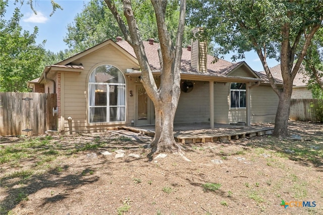 view of rear view of property