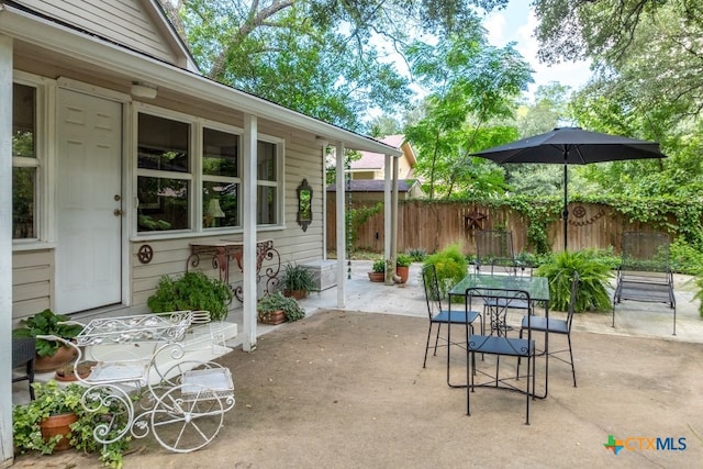 view of patio