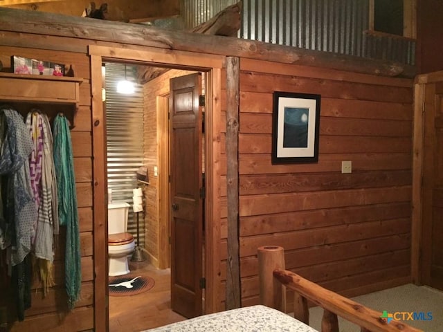 2911 Sulphur Wells Rd, Salado, TX 76571 - bedroom with wooden walls