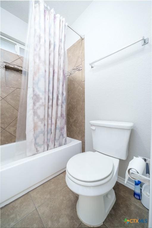 232 Pevero, Cibolo, TX 78108 - full bath with shower / tub combo, toilet, and tile patterned flooring