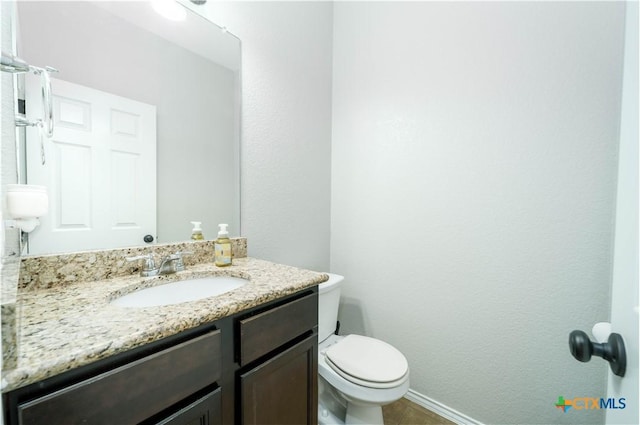 232 Pevero, Cibolo, TX 78108 - half bath with vanity, toilet, and baseboards