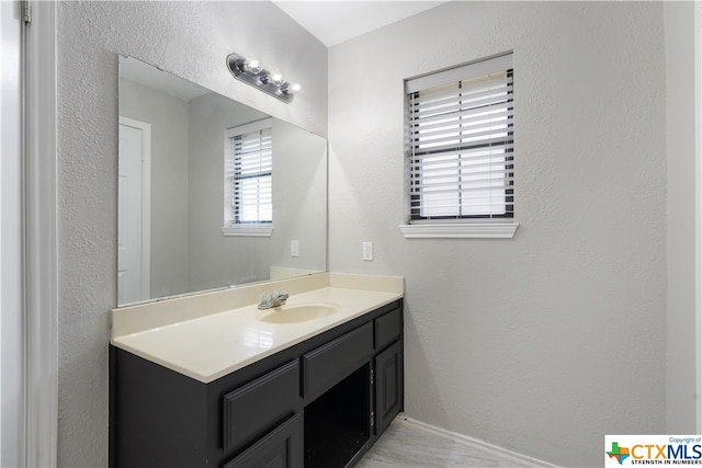 bathroom featuring vanity