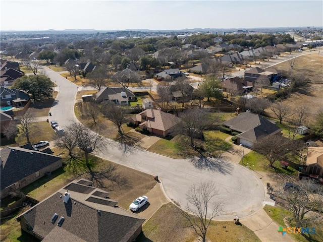 aerial view featuring a residential view