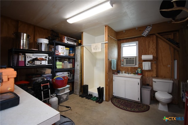 interior space featuring sink