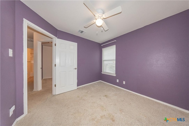 3259 Wren Brook Dr, New Braunfels, TX 78130 - unfurnished bedroom with carpet, ceiling fan, and baseboards