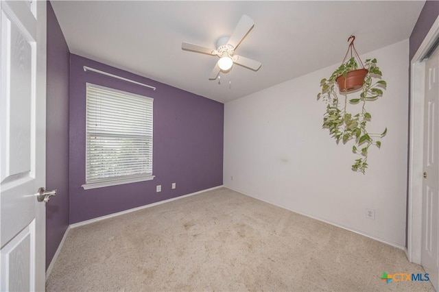 3259 Wren Brook Dr, New Braunfels, TX 78130 - unfurnished room featuring carpet flooring, ceiling fan, and baseboards