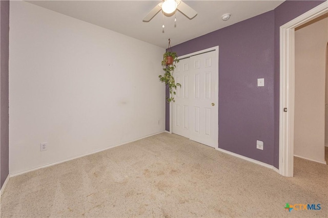 3259 Wren Brook Dr, New Braunfels, TX 78130 - carpeted empty room featuring a ceiling fan and baseboards