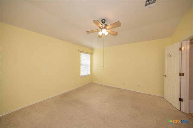 3259 Wren Brook Dr, New Braunfels, TX 78130 - spare room with a ceiling fan, light carpet, and baseboards