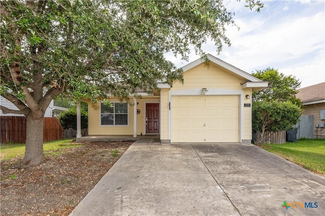 3259 Wren Brook Dr, New Braunfels, TX 78130 - view of front of house with concrete driveway and an attached garage
