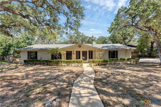 view of ranch-style house