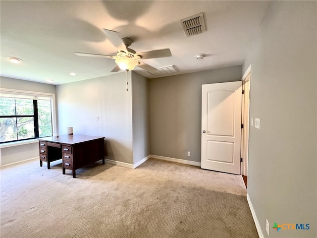 26 Cotswold Ln, Victoria, TX 77904 - home office featuring carpet and a ceiling fan