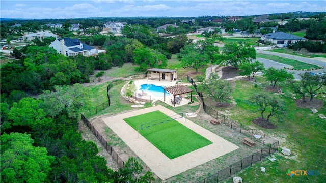 633 Vale Ct, New Braunfels, TX 78132 - drone / aerial view of a pool area