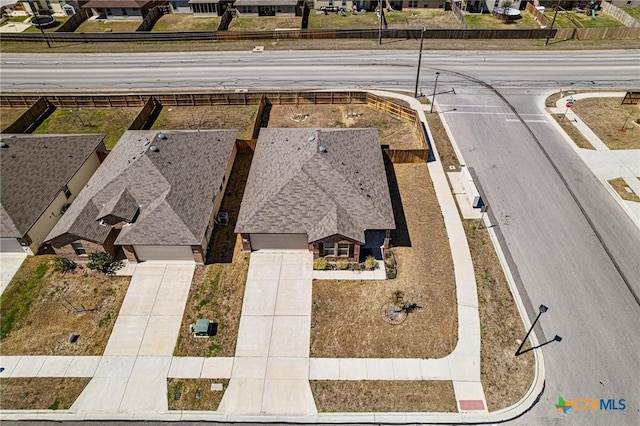 birds eye view of property featuring a residential view