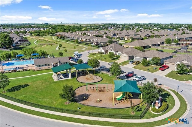 6109 Worthing Dr, Temple, TX 76502 - aerial view of residential area featuring a community park