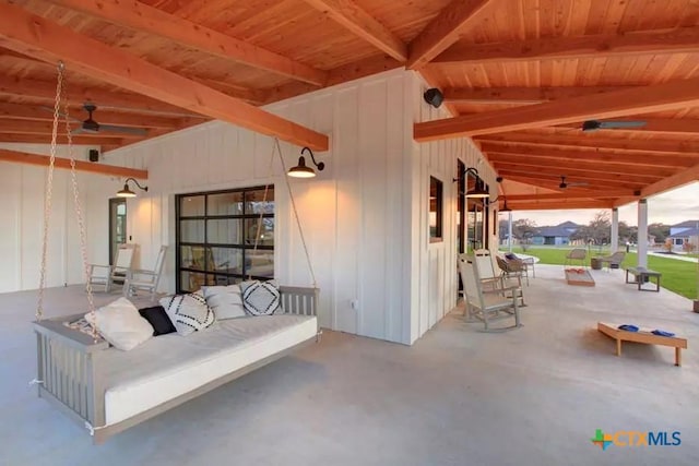 1620 Craftsman, New Braunfels, TX 78132 - view of patio / terrace with ceiling fan