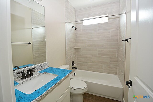 1560 Yaupon Dr, Fischer, TX 78623 - full bath with toilet, vanity, and  shower combination