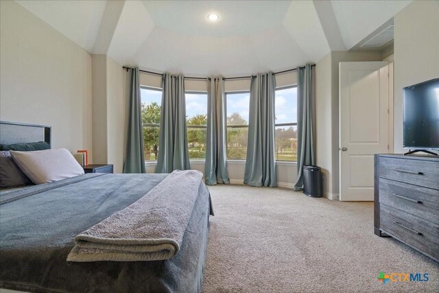 carpeted bedroom with baseboards