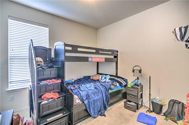 9006 Single Bend Trl, Temple, TX 76502 - bedroom featuring carpet and a textured ceiling