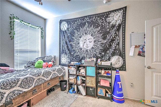 9006 Single Bend Trl, Temple, TX 76502 - carpeted bedroom featuring a textured wall