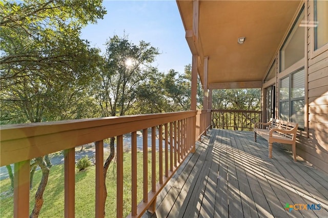 1560 Roadrunner Ln, Canyon Lake, TX 78133 - view of wooden terrace