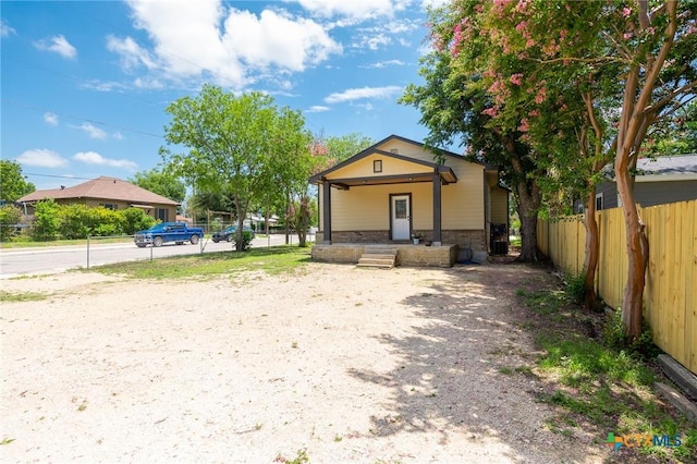 235 Gray St, San Antonio, TX 78208 - view of front of home with a porch and brick siding