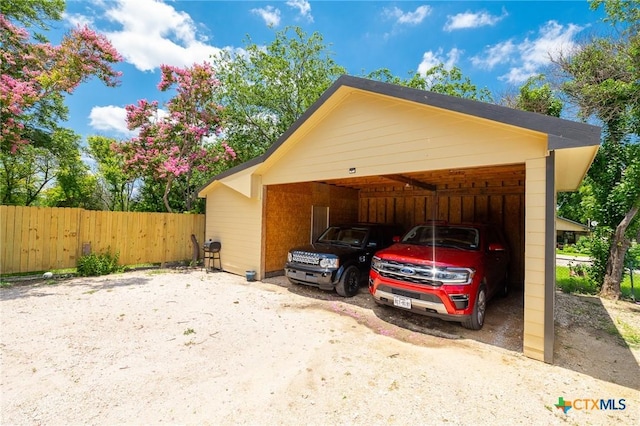 235 Gray St, San Antonio, TX 78208 - view of parking / parking lot featuring a carport