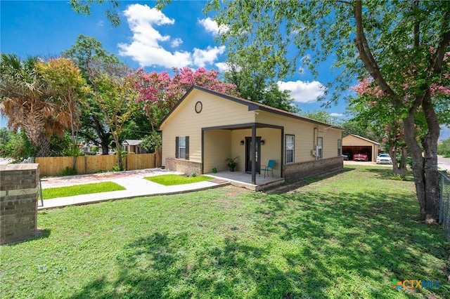 235 Gray St, San Antonio, TX 78208 - rear view of property with brick siding