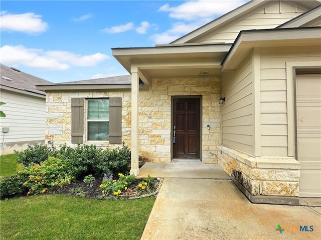 1938 Reserve Way, New Braunfels, TX 78130 - property entrance with stone siding