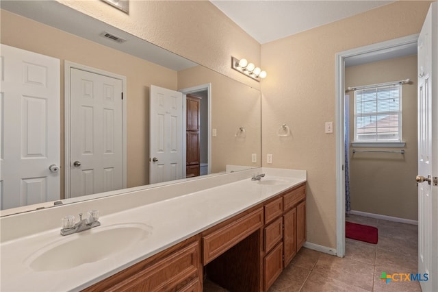 bathroom featuring vanity