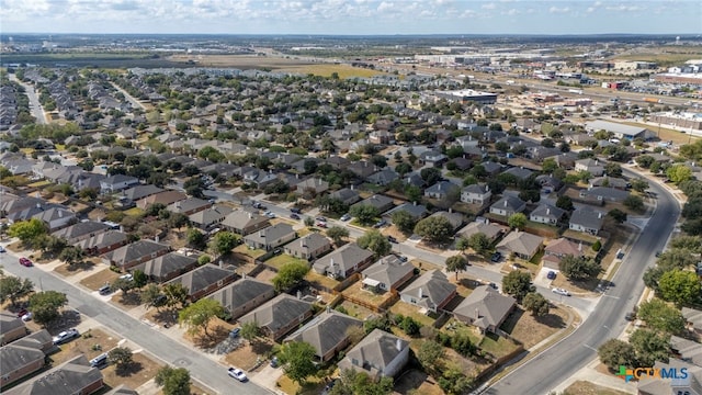 bird's eye view with a residential view