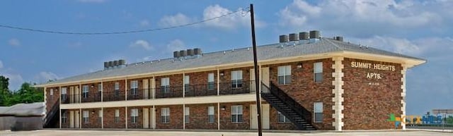 exterior space featuring stairs