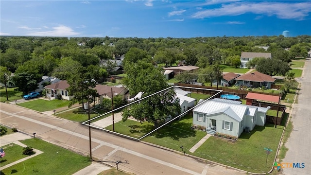 516 2nd St, Cuero, TX 77954 - aerial view of residential area