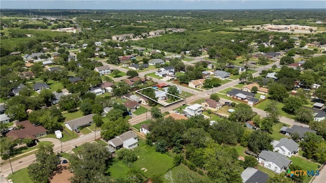 516 2nd St, Cuero, TX 77954 - aerial overview of property's location with nearby suburban area