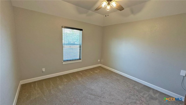 1026 County Road 3152, Kempner, TX 76539 - carpeted spare room with ceiling fan and baseboards