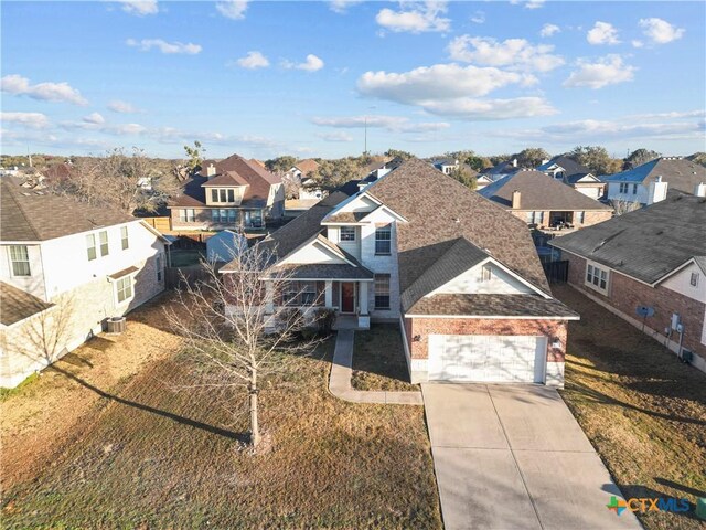 aerial view featuring a residential view