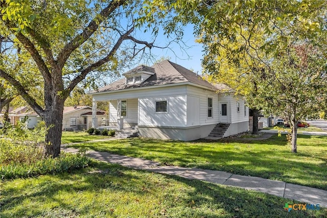 view of property exterior featuring a yard